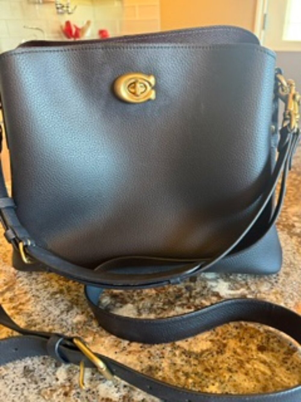 Coach Pebble Leather Small Satchel